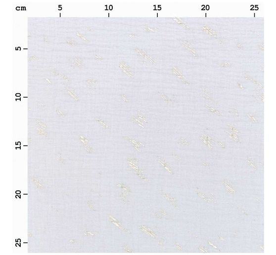 Krinkel-Musselin Baumwoll-Stoff mit Silber-Effekt "Wild Stripes-Hellgrau"