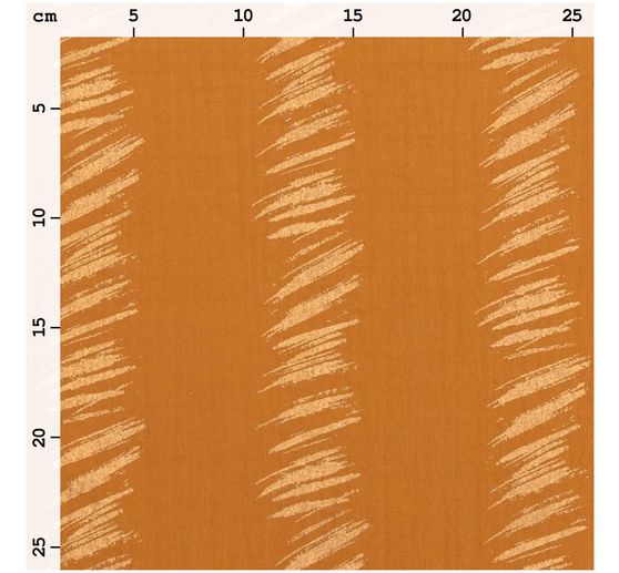 Krinkel-Musselin Baumwoll-Stoff mit Gold-Effekt "Transformation" Crush Stipes