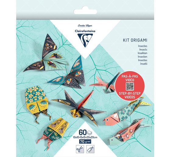 Faltpapier-Sortiment "Insekten"