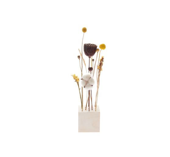 Rico Design Holzständer für Trockenblumen, 8 x 8 x 8 cm