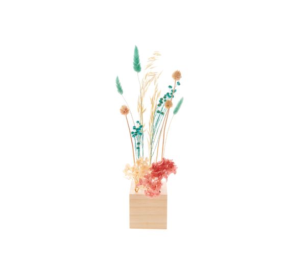 Rico Design Holzständer für Trockenblumen, 8 x 8 x 8 cm