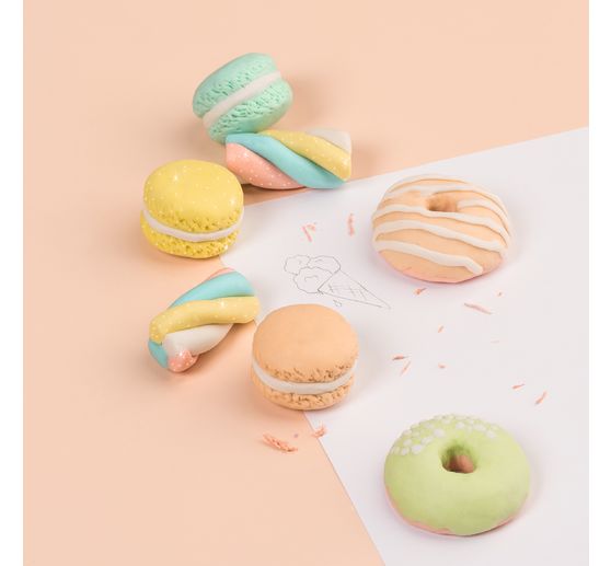 Kneten & Radieren Bastelset "Sugar Sweets"