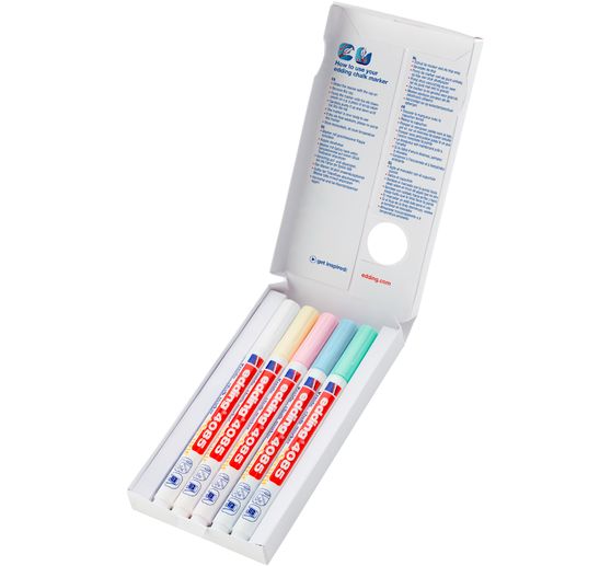 edding 4085 Kreidemarker-Set "Pastell", 5-tlg.