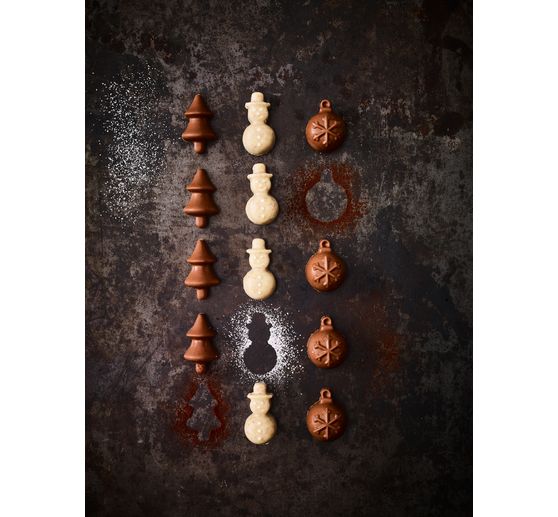 Silikon-Pralinenformen "Weihnachten"