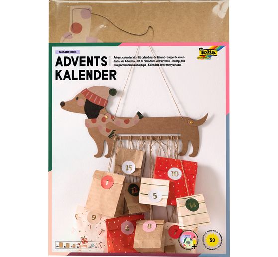 Adventskalender-Set "Weihnachtsdackel"