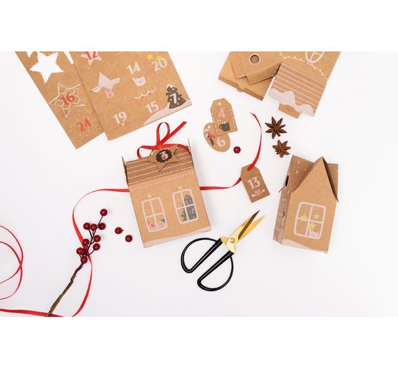 Adventskalender-Set "Lebkuchenhaus"