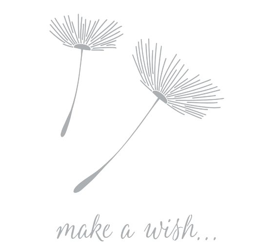 Schablone "Make a Wish"