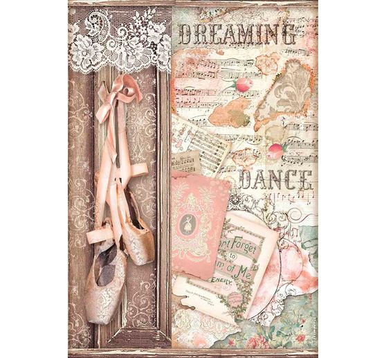 Motiv-Strohseide "Ballettschuhe"