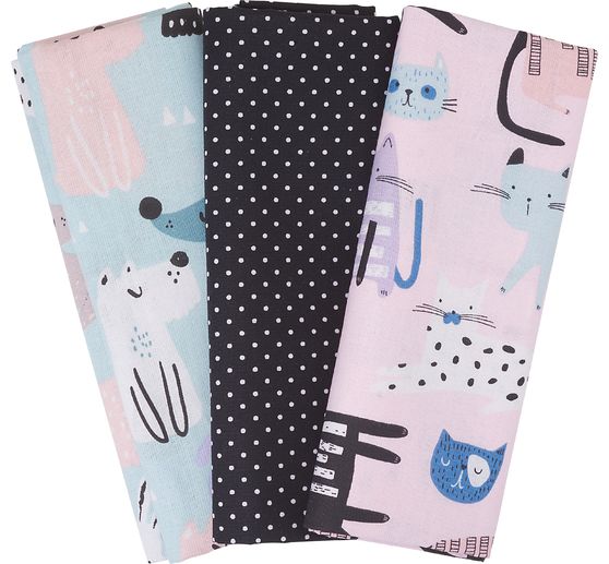 BeaLena Stoffpaket "Katzen und Hunde"