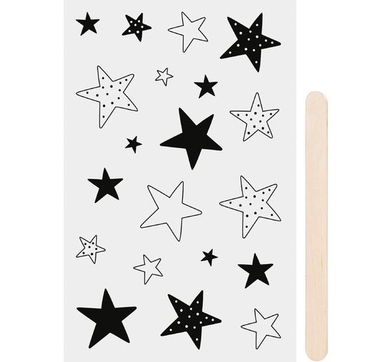 Rubbel-Sticker "Sterne"