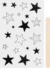 Rubbel-Sticker "Sterne"