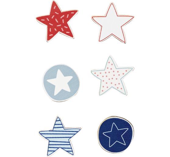 Holz-Sticker "Sterne"