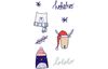Holz-Sticker "Winterzeit"