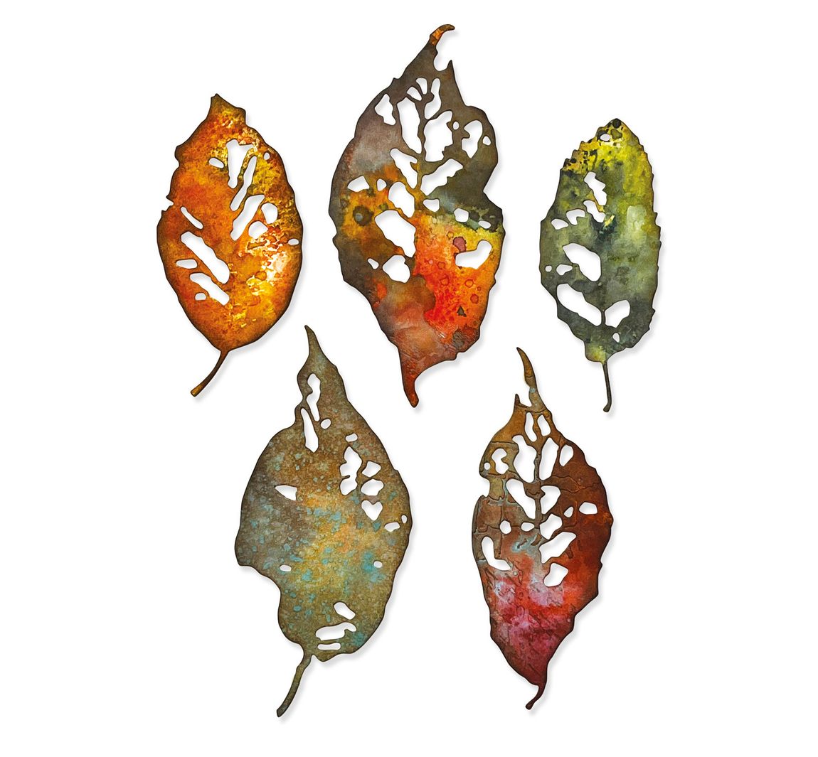 Sizzix Thinlits Stanzschablone "Leaf Fragments by Tim Holtz"