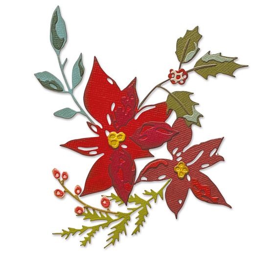 Sizzix Thinlits Stanzschablone "Festive Bouquet by Tim Holtz"