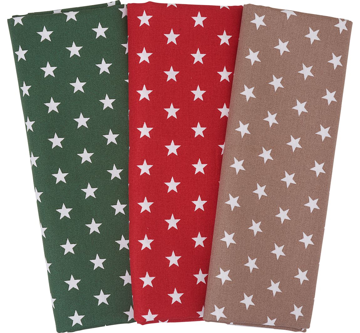 BeaLena Stoffpaket Classic Christmas Stars