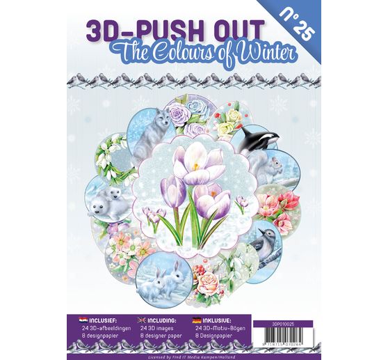 3D-Stanzbogenbuch "Colours of Winter"