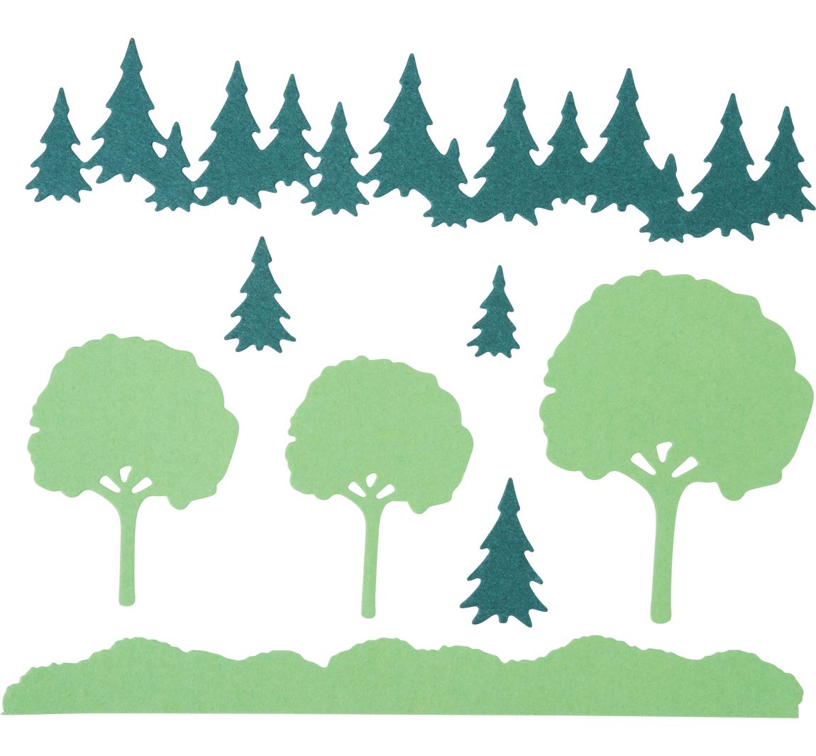 Stanzschablone Im Wald