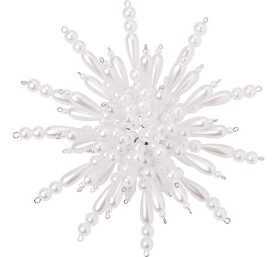 Perlenstern-Komplettset "White Snowflake"
