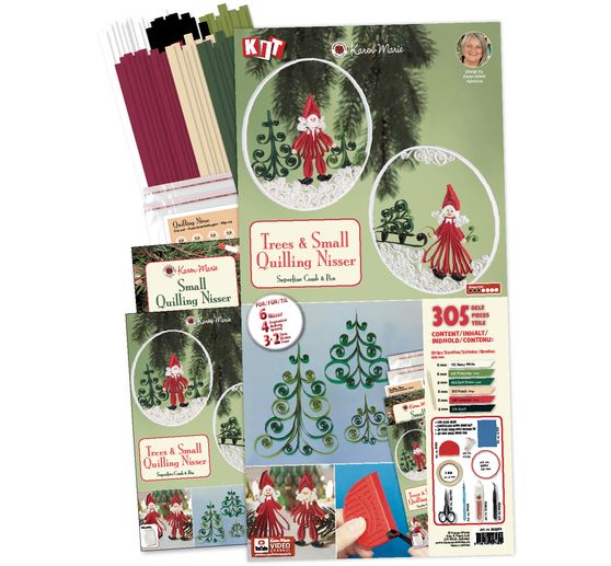 Karen-Marie Quilling-Set "Trees and Nisser"