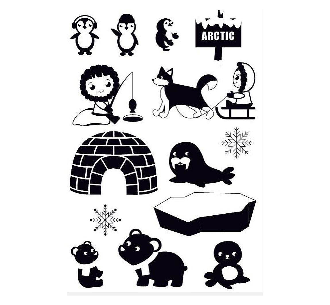 VBS Silikonstempel "Polarwelt"