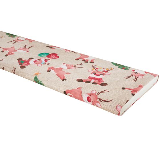 Motiv-Stoff Leinenoptik "Reindeer Rudolph"