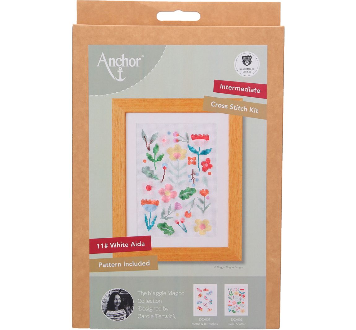 Anchor Starter Kreuzstich Kit Floral Scatter