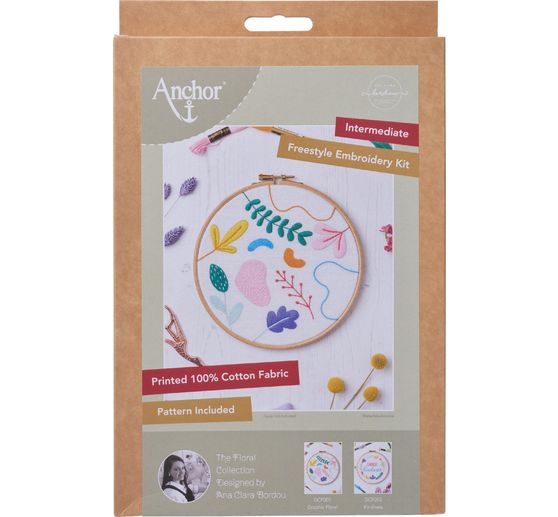 Anchor Freestyle Stickpackung "Graphic Floral - Ana Clara Bordou"