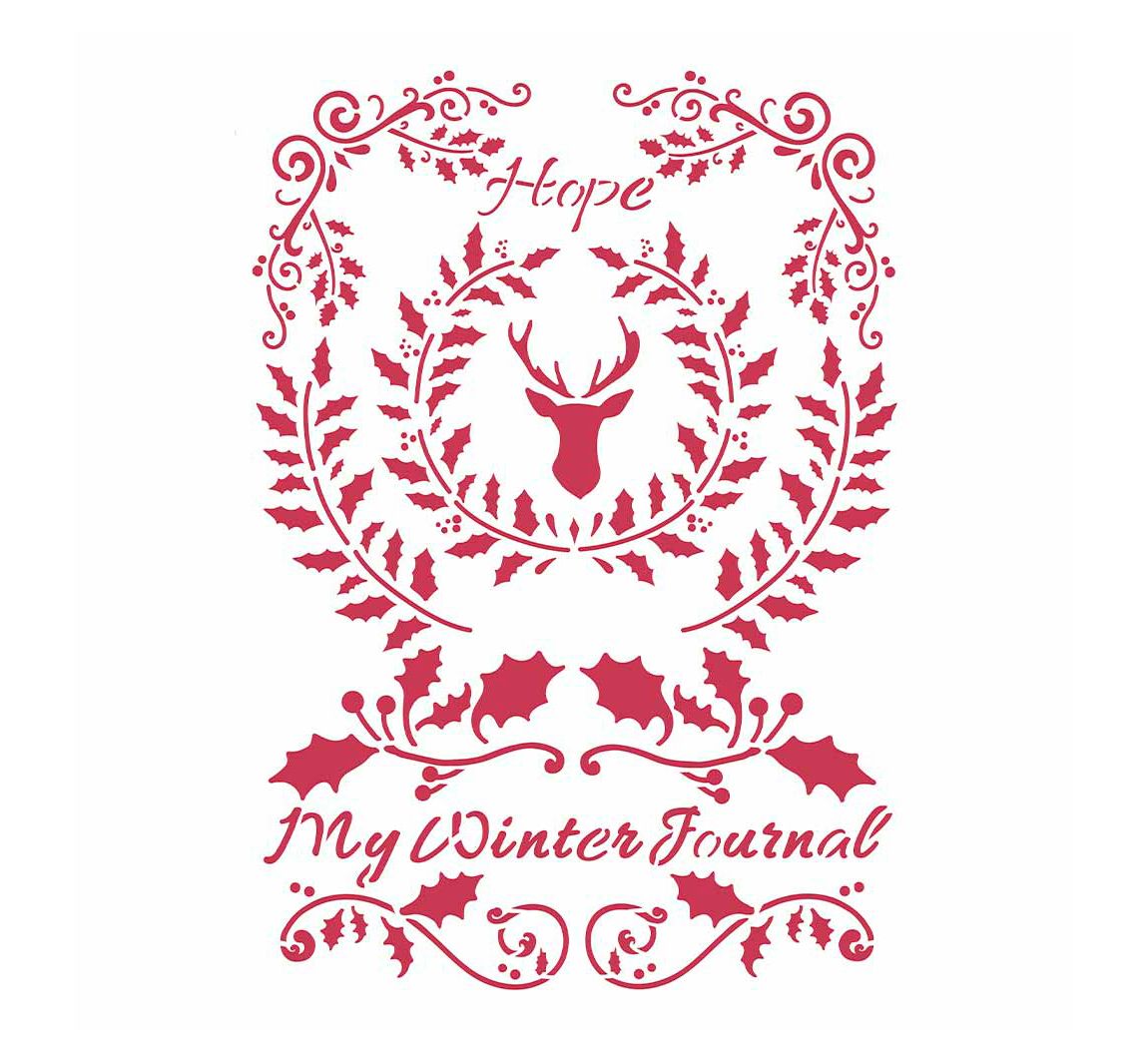 Schablone "Winter Journal"