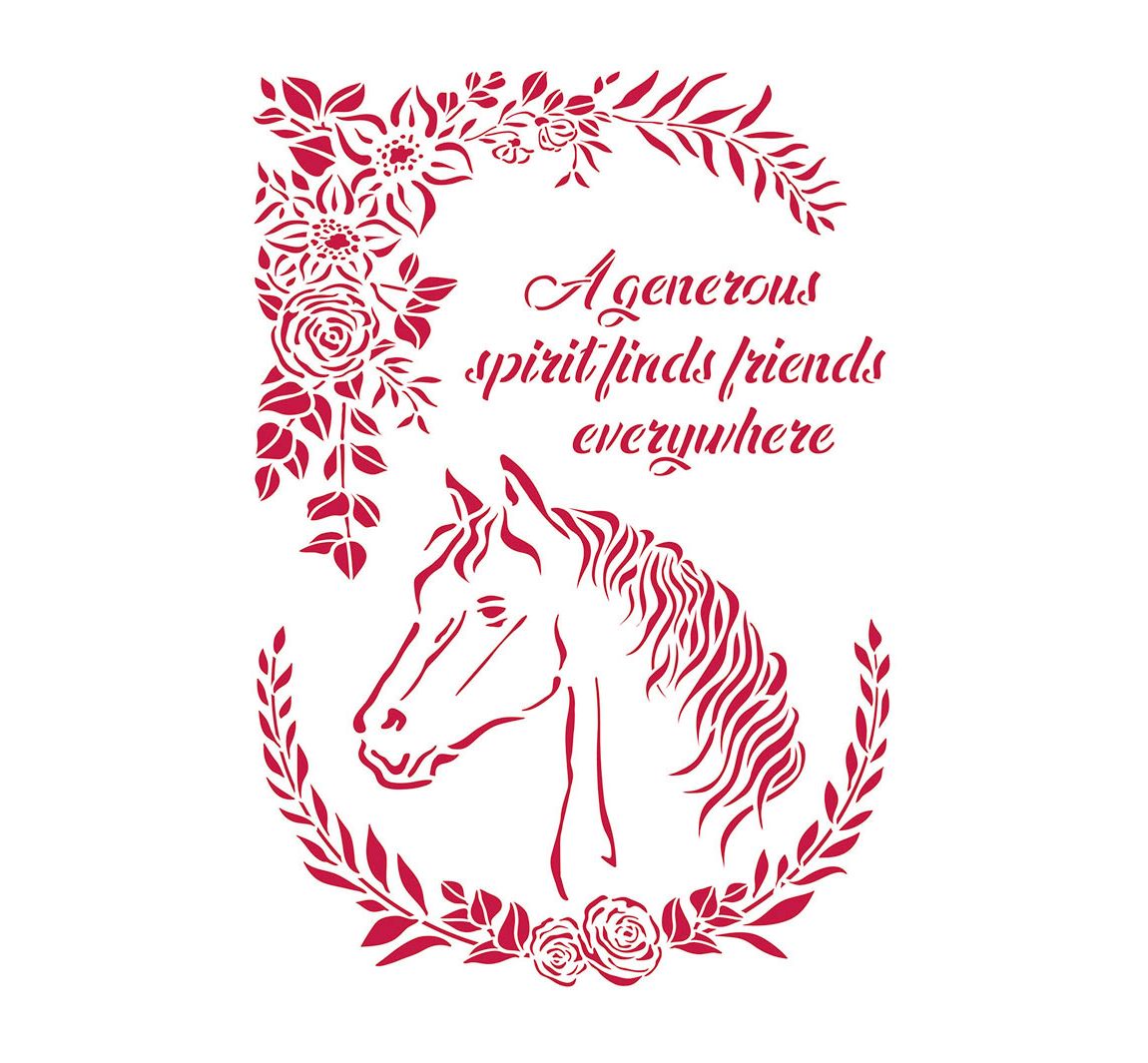 Schablone "Horse Love"