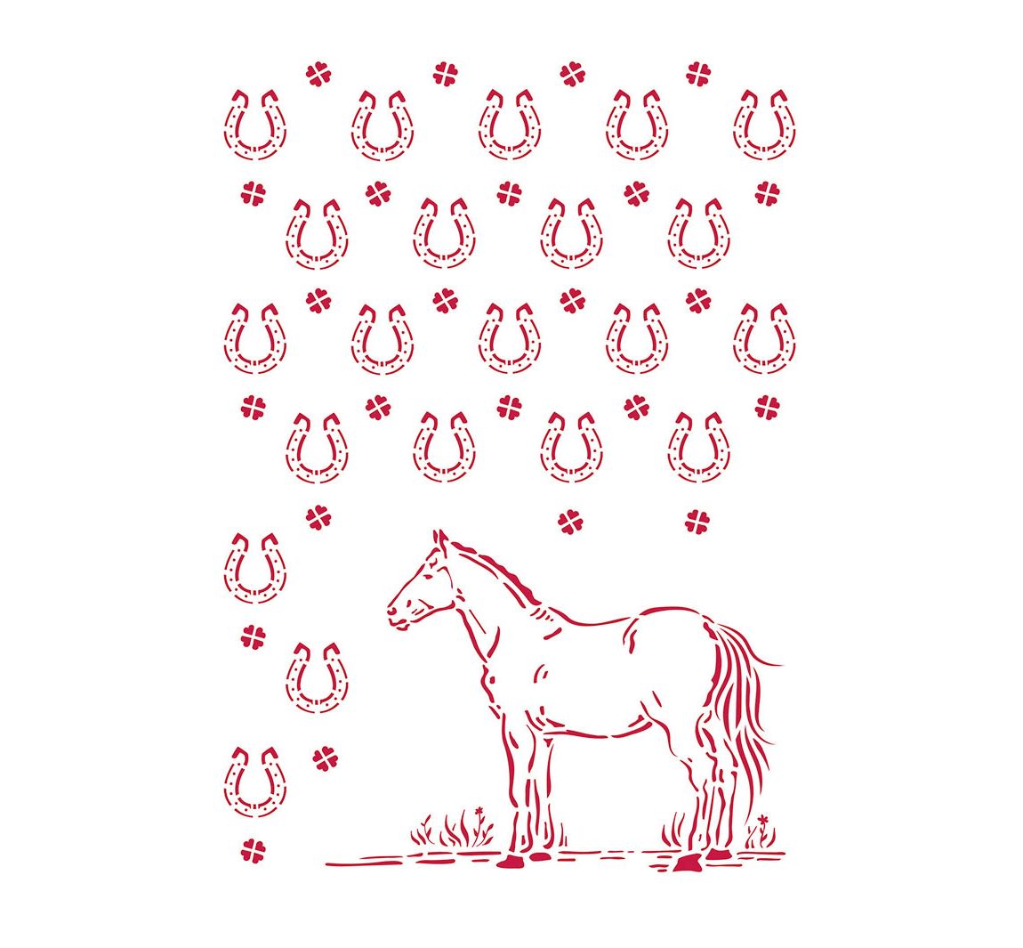 Schablone "Horse Shoe"