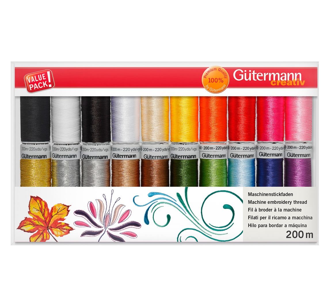 Gütermann creativ Gütermann Maschinenstickfaden-Set