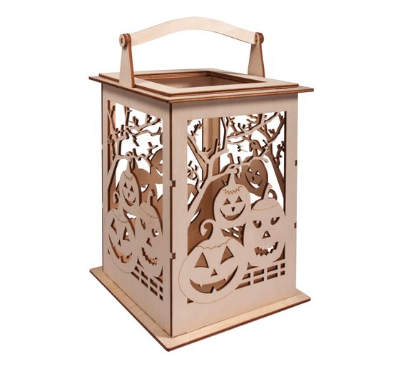 Holz-Laterne "Halloween", Bausatz 