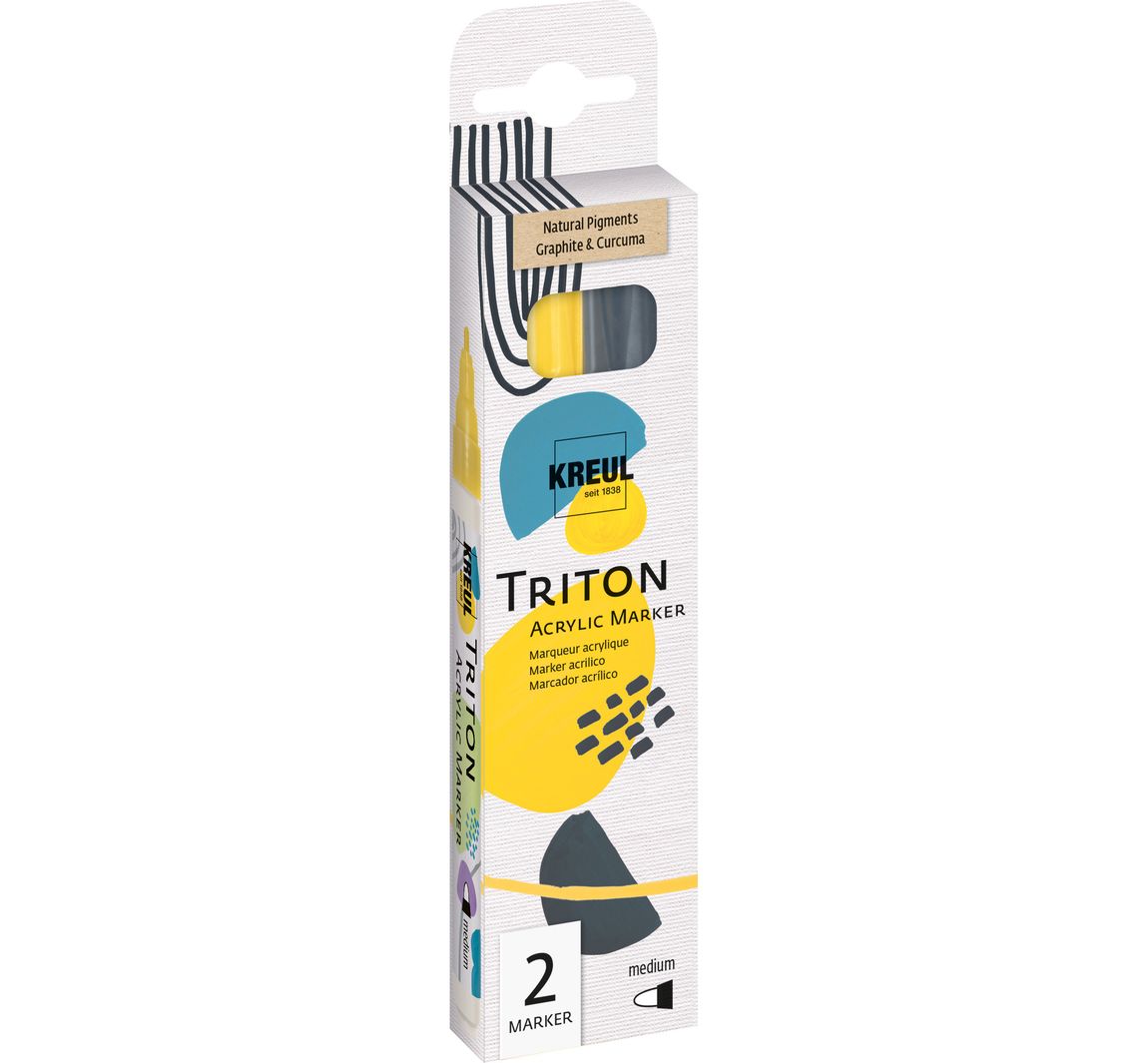 KREUL Triton Acrylic Marker medium "Natural Pigments"
