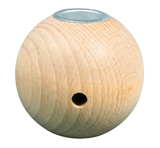 Kerzenhalter "Holzkugel"
