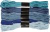 Embroidery thread set "Shades of blue"