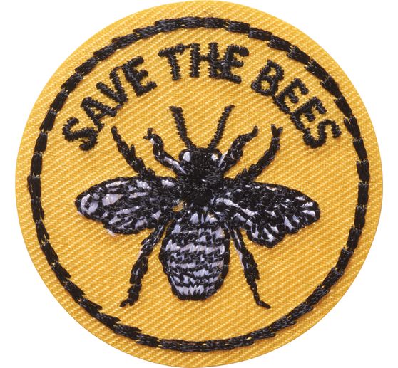 Bügelapplikation "Save the Bees"