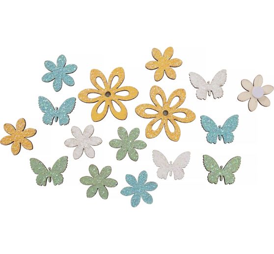 Streuteile Blume und Schmetterling "Franca"