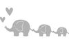 Stanzschablone "Elefantenfamilie"