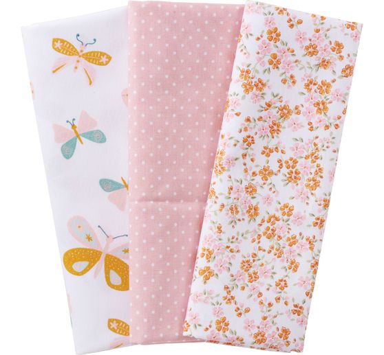 BeaLena Stoffpaket "Schmetterlinge und Blumen"