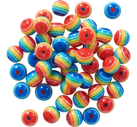 Regenbogen-Perlen-Set, 8 mm