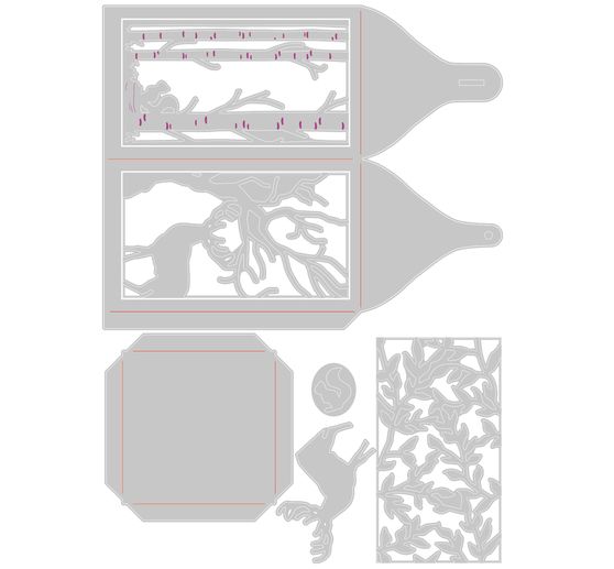 Sizzix Thinlits Stanzschablone "Woodland Lantern"