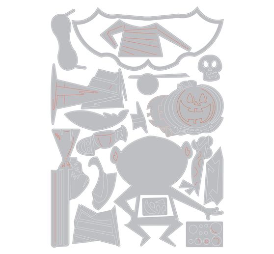 Sizzix Thinlits Stanzschablone "Trick or Treater by Tim Holtz"
