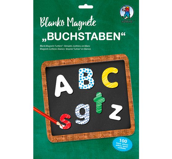 Blanko Magnet-Buchstaben