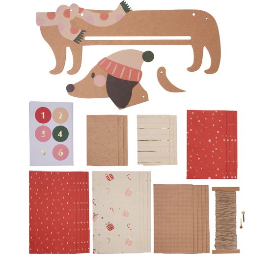 Advent calendar set "Christmas dachshund"