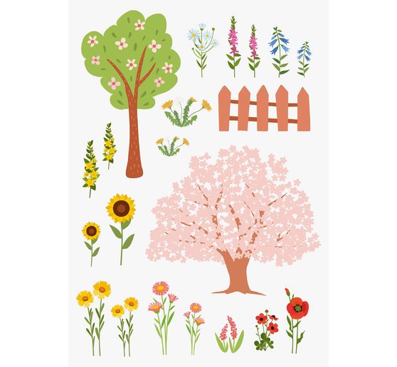 Fenster Sticker "Garten"
