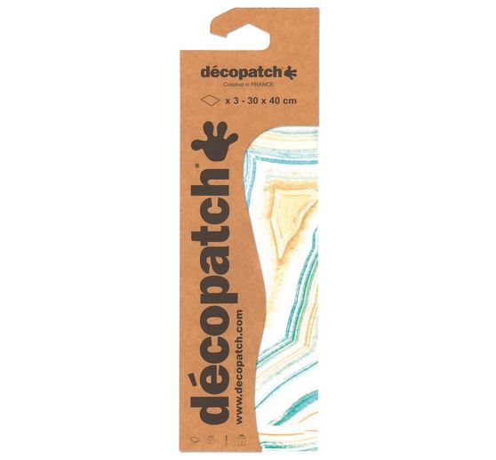Décopatch-Papier "Marmor-Lagune"