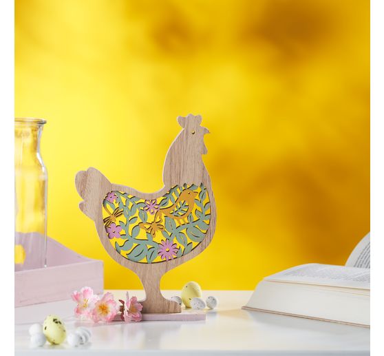 VBS Holz-Steckmotiv Huhn