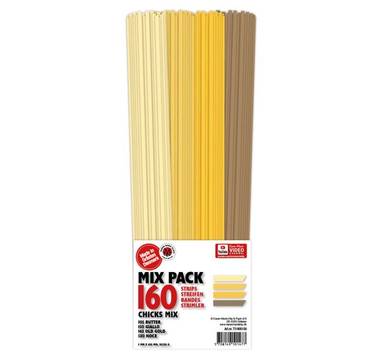 Karen-Marie Papierstreifen-Mix, Gelb/Natur
