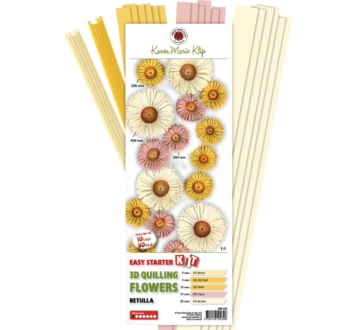 Karen Marie 3D Quilling Flowers Kit Betulla